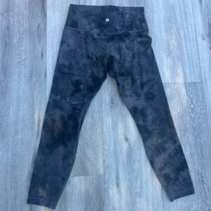 Black and gray tie dye lululemon Align™ High-Rise Pant 25"